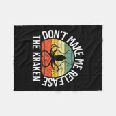 Couverture Polaire Dont Make Me Release The Kraken Sea Monster Octop  (Devant (Horizontal))