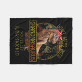 Couverture Polaire Don't Mess With Grandmasaurus You'll Get Jurkicked (Devant (Horizontal))