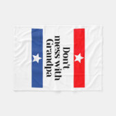Couverture Polaire Don't Mess With Grandpa Texas Dad Granddad Grandfa (Devant (Horizontal))