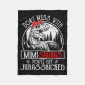 Couverture Polaire Don't Mess With Mimisaurus You'll Get Jurkicked Mi (Devant)