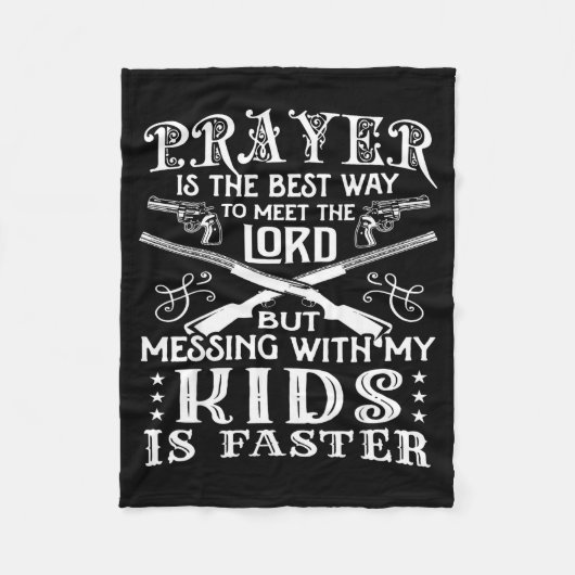 Couverture Polaire Don't Mess With My Kids! Mom  (Devant)