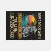 Couverture Polaire Don't Mess With Nephewsaurus You'll Get Jurkicked  (Devant (Horizontal))