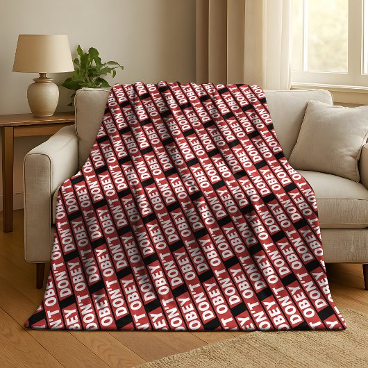 Couverture Polaire Don't Obey Portland Frog Protest