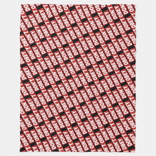 Couverture Polaire Don't Obey Portland Frog Protest (Devant)