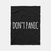 Couverture Polaire Don't Panic  (Devant)