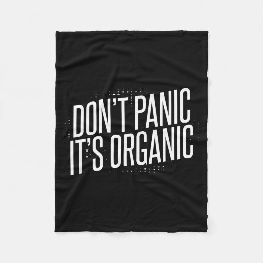 Couverture Polaire Don't Panic It's Organic (Devant)