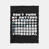 Couverture Polaire Don't Push My Buttons Gamer Gaming Funny Game  (Devant)