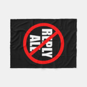 Couverture Polaire Don't Reply All Funny Office Humor  (Devant (Horizontal))