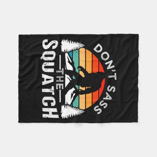 Couverture Polaire Don't S The Squatch Bigfoot  (Devant (Horizontal))