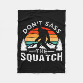 Couverture Polaire Don't S The Squatch Bigfoot  (Devant)