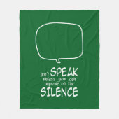 Couverture Polaire Don't Speak (Devant)