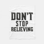 Couverture Polaire Don't Stop Believing Motivation  (Devant)