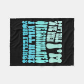 Couverture Polaire Don't Talk To Me When I'm Overstimulated Funny Tre (Devant (Horizontal))