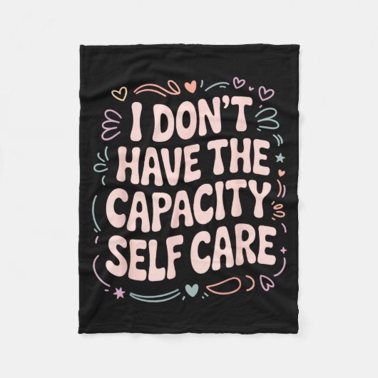 Couverture Polaire Don't The Don' Capacity Self Care Burnout (Devant)