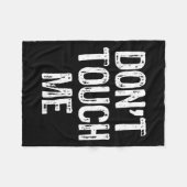 Couverture Polaire Don't Touch Me Introvert Antisocial Funny Gift Chr (Devant (Horizontal))
