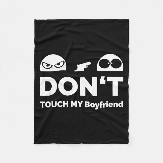 Couverture Polaire Don't Touch My Boyfriend Partnership (Devant)