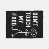 Couverture Polaire Don't Touch My Food Funny Joke  (Devant (Horizontal))