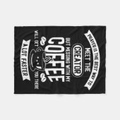 Couverture Polaire Don't Touch My Morning Coffee Funny Caffeine Quote (Devant (Horizontal))