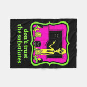 Couverture Polaire Don't Trust Subtitutes Funny Alien Invasion Teache (Devant (Horizontal))