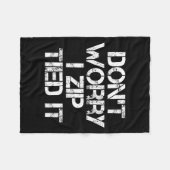 Couverture Polaire Don't Worry I Zip Tied It, Funny Car Guy Gift (Devant (Horizontal))