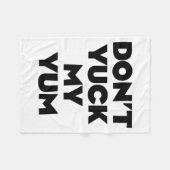 Couverture Polaire Don't Yuck My Yum  (Devant (Horizontal))