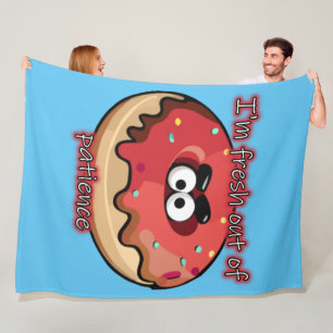 Couverture Polaire Donut en colère : Frais par patience
