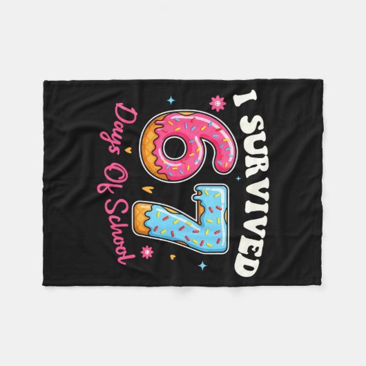 Couverture Polaire Donuts 67th Day Of School Funny 67 Days Of School (Devant (Horizontal))