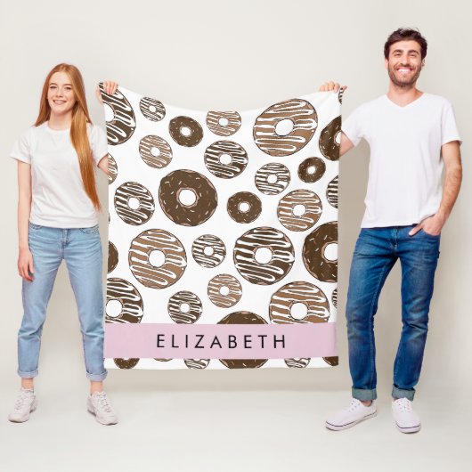 Couverture Polaire Donuts Au Chocolat, Donuts Au Caramel, Glace, Votr (En situation)