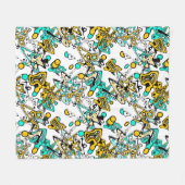 Couverture Polaire Doodle, abstrait (Devant (Horizontal))