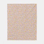 Couverture Polaire Doodle de fleurs joyeuses (Devant)