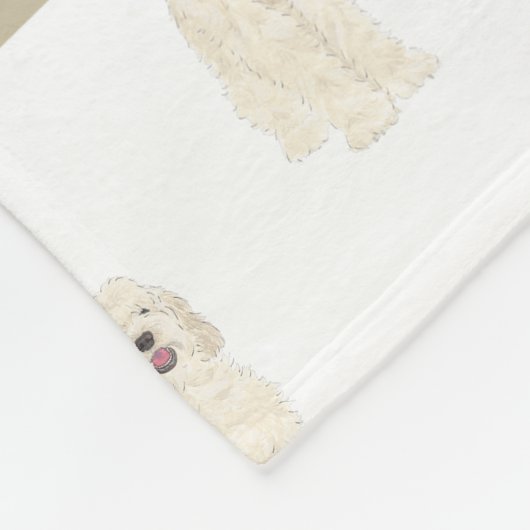 Couverture Polaire Doodle III (Crème Blanche) (Coin)