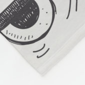 Couverture Polaire doodle robot élément, illustrateur ligne outils ti (Coin)