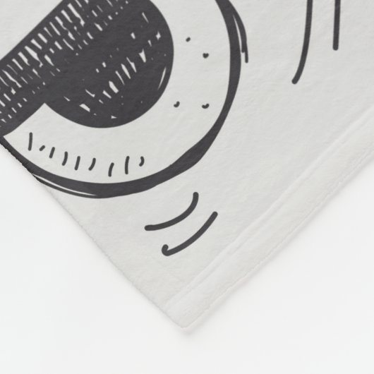 Couverture Polaire doodle robot élément, illustrateur ligne outils ti (Coin)