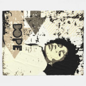 Couverture Polaire DOPE Afro Throw Blanket – Grunge Arrows, Heart (Devant (Horizontal))