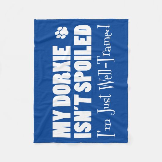 Couverture Polaire Dorkie n'est pas mal Je suis juste bien formé (Devant)