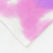 Couverture Polaire Dorm doux doré rose violet aquarelle texte (Coin)