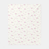 Couverture Polaire Dorm Moderne Fille Tulipes rose Floral (Devant)