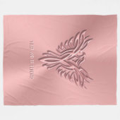 Couverture Polaire Dormez et soyez renouvelé - Pretty Pink Phoenix Ri (Devant (Horizontal))