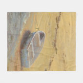 Couverture Polaire Dory d'été - Bateau sur la côte (Devant (Horizontal))