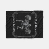 Couverture Polaire Dost Thou Even Hoist Funny Gym Meme (Devant (Horizontal))