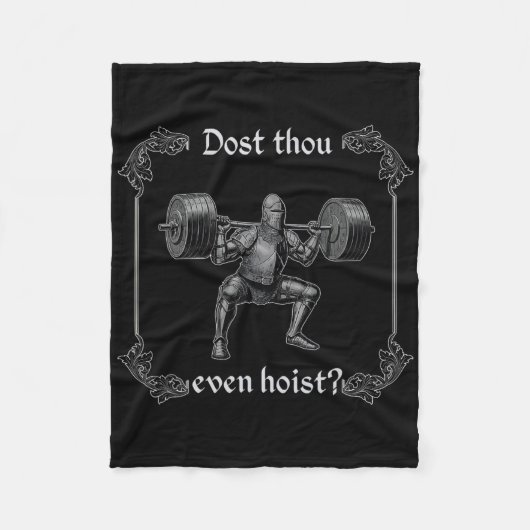 Couverture Polaire Dost Thou Even Hoist Funny Gym Meme (Devant)