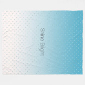 Couverture Polaire Dots Glam Ombre Aqua (Devant (Horizontal))