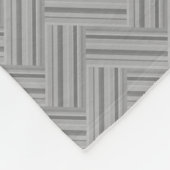 Couverture Polaire Double blanc de Grey stripes (Coin)