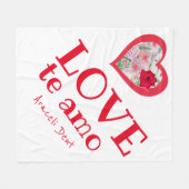 Couverture Polaire Double coeur (Devant (Horizontal))