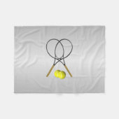 Couverture Polaire Double Tennis Sport Thème (Devant (Horizontal))