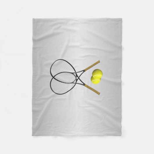 Couverture Polaire Double Tennis Sport Thème (Devant)