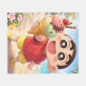 Couverture Polaire Douce Petite Surprise (Devant (Horizontal))