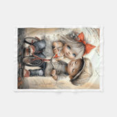 Couverture polaire douce pour enfants à vélo (Devant (Horizontal))