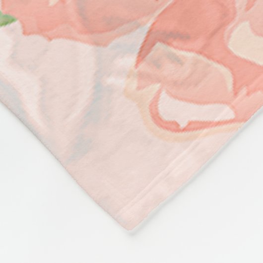 Couverture Polaire Douche rose orange (Coin)