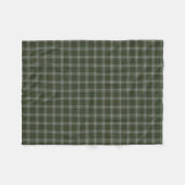 Couverture Polaire Douglas Clan Loden Green Reproduction Tartan (Devant (Horizontal))